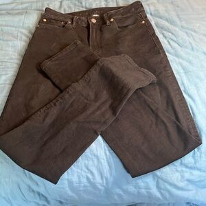 American Eagle slim straight air flex black jeans size 30x36